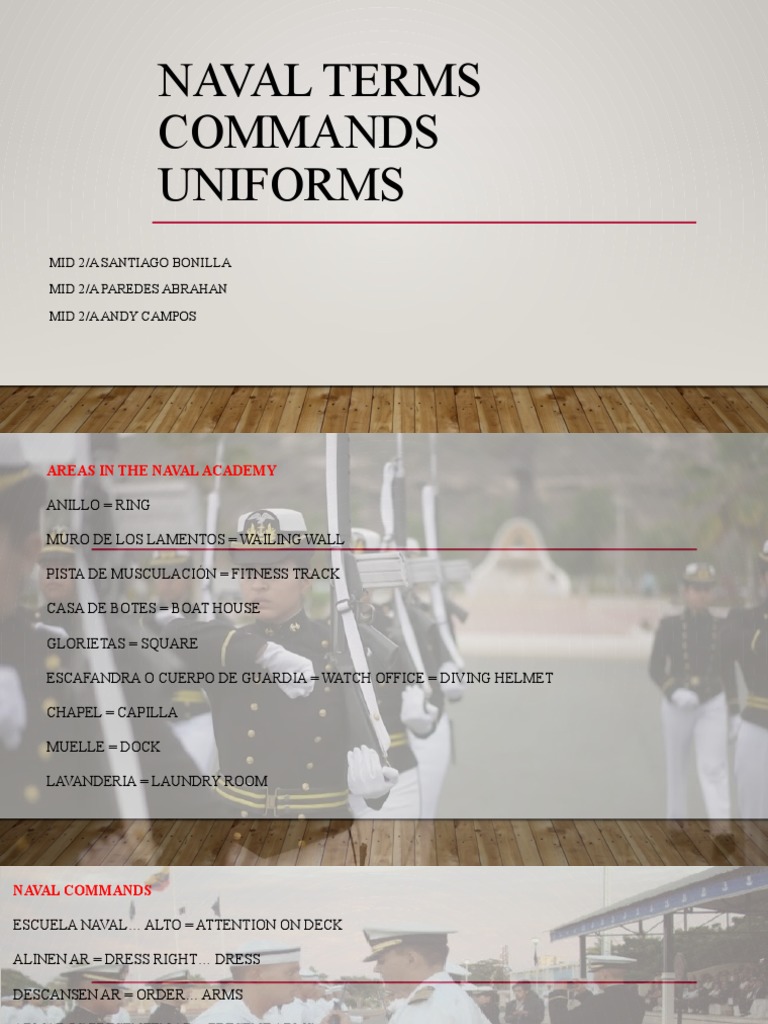 Naval Terms PDF