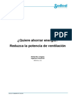 Quiere Ahorrar Energía. Potencia de Ventilación