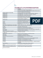 Liste Des Masters Éligibles À La Plateforme INCEPTION PDF