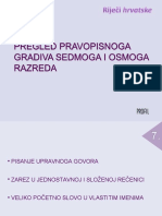 Pregled Pravopisnoga Gradiva 7. I 8. R