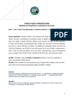 Exercitando Medidas Epidemiológicas - Sem 1 - 2022 - Com Gabarito PDF