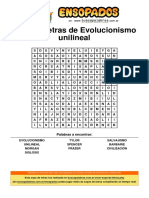 Sopa de Letras de Evolucionismo Unilineal PDF