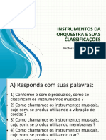 Instrumentos Da Orquestra Avaliação Do 8 Ano