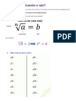 Qué Es La Radicación o Raíz