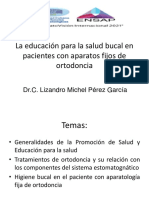 Educación salud bucal pacientes ortodoncia