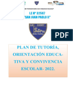 Plan de Tutoría - San Juan Pablo Ii