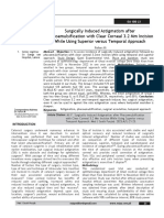 Surgically Induced Astigmatism After Phacoemulsification With Clear Corneal 3.2 MM Incision While Using Superior Versus Temporal Approach