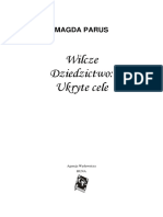 Parus Magda - Wilcze Dziedzictwo 03 - Ukryte Cele
