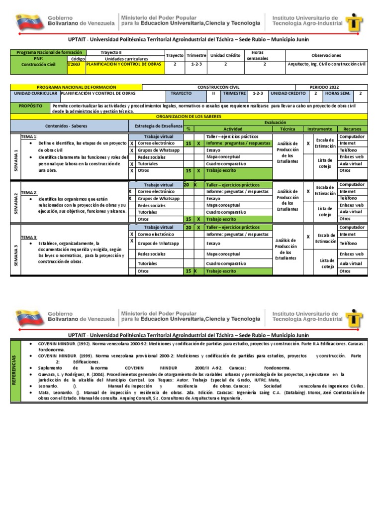 PNF Inspeccion de Obras - Arq. Edicxon | PDF | Internet | Informática