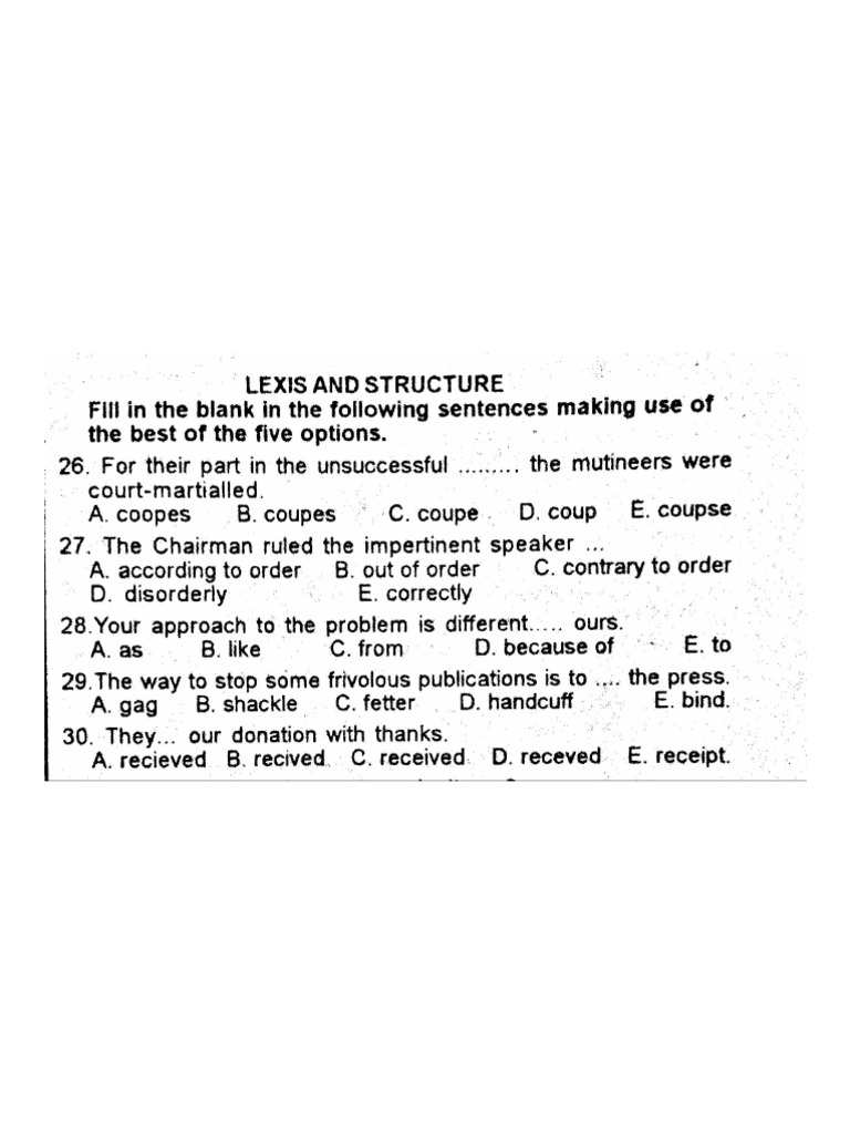 Lexis and Structure PDF | PDF