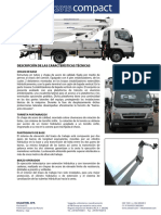 Especificaciones de Brazo Hidraulico PDF