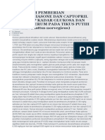 Pengaruh Pemberian Dexamethasone Dan Captopril Terhadap Kadar Glukosa Dan Insulin Serum Pada Tikus Putih Jantan