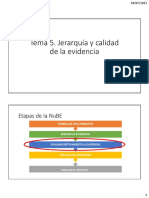 Tema 5. Jerarquía y Calidad de La Evidencia