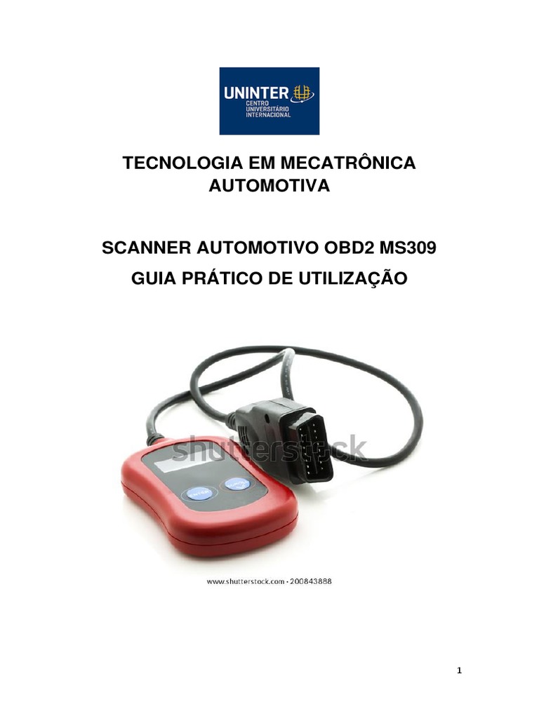 Guia de Uso do Scanner OBD2 MS309 | PDF | Injeção eletrônica | Carro