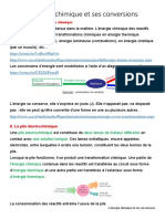 Cours Energie Et Transformation Chimique