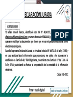 Certificate For Efrain Rimachi Hancco For - ACTUALIZACIÓN DE DATOS T-RE... - PDF