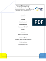 Guia de Ejercicios 1 Electrónica de Kener Andino PDF