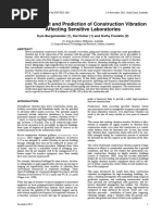 Measurement and Prediction of Construction Vibration Affecting Sensitive Laboratories