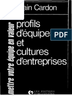 Profils D Equipe Et Cultures D Entreprises A Cardon