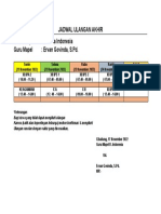 Jadwal Ulangan Akhir