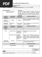 Planeación de Artes para Preescolar | PDF | Educación de la primera ...