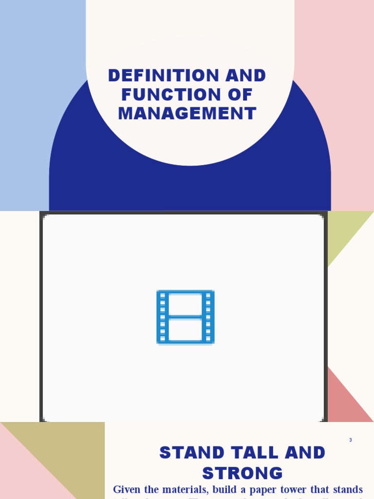 Definition and function of management pdf