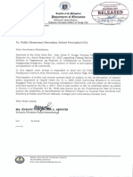 Division Letter Dated 09 27 2022 Pistang Baybayin Sa Lungsod NG Pasig Palihan at Pagsasanay NG Sinauna at Tradisyunal Na Panulat