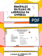 Principales Estrategias de Liderazgo en Empresa PDF