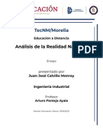 Analisis de La Realidad Ensayo UNIDAD 3