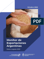 Monitor Exportaciones AAICI (Datos A Agosto 2022)