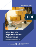 Monitor Exportaciones AAICI (Datos A Septiembre 2022)