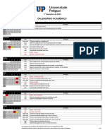 Calendário 1o Semestre 2023