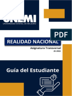 Guía para El Estudiante Asignatura de Realidad Nacional 2022-2023