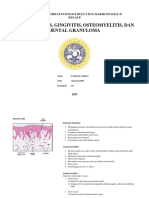 Laporan Praktikum Periodontitis, Gingivitis. Osteomyelitis, Dan Dental Granuloma