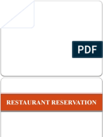 Table Reservations