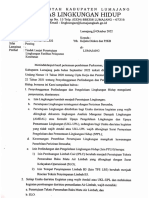 Tindak Lanjut Persetujuan Lingkungan