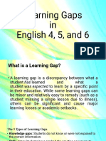 Learning Gaps