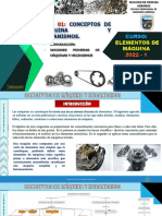 Clase N°01 - Nociones Primeras de Maquinas y Mecanismo PDF