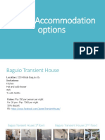 Baguio Accommodation Options