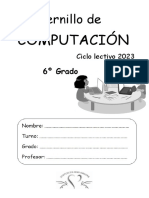 Cuadernillo Computación 6º Grado - 2023 PDF