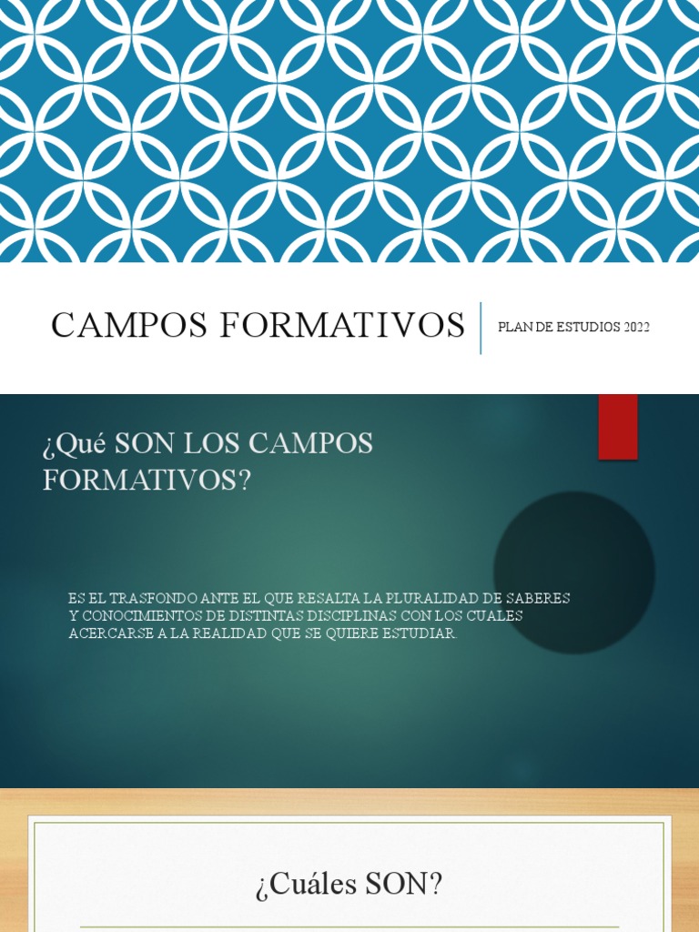 Campos Formativos en Educación 2022 | PDF | Plan de estudios | Sociedad