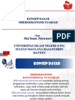 Konsep Dasar Mikroekonomi Syariah