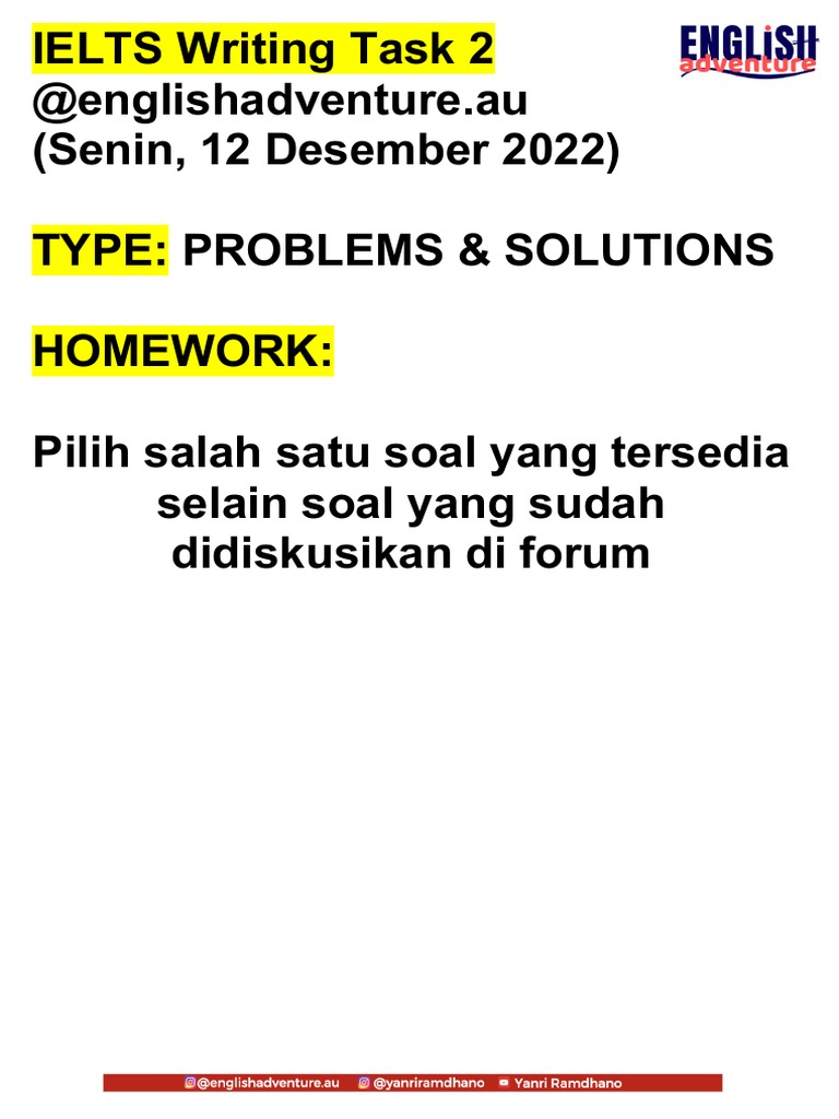 IELTS Writing Task 2 OJK Problems Solutions | PDF | Famine | Human ...
