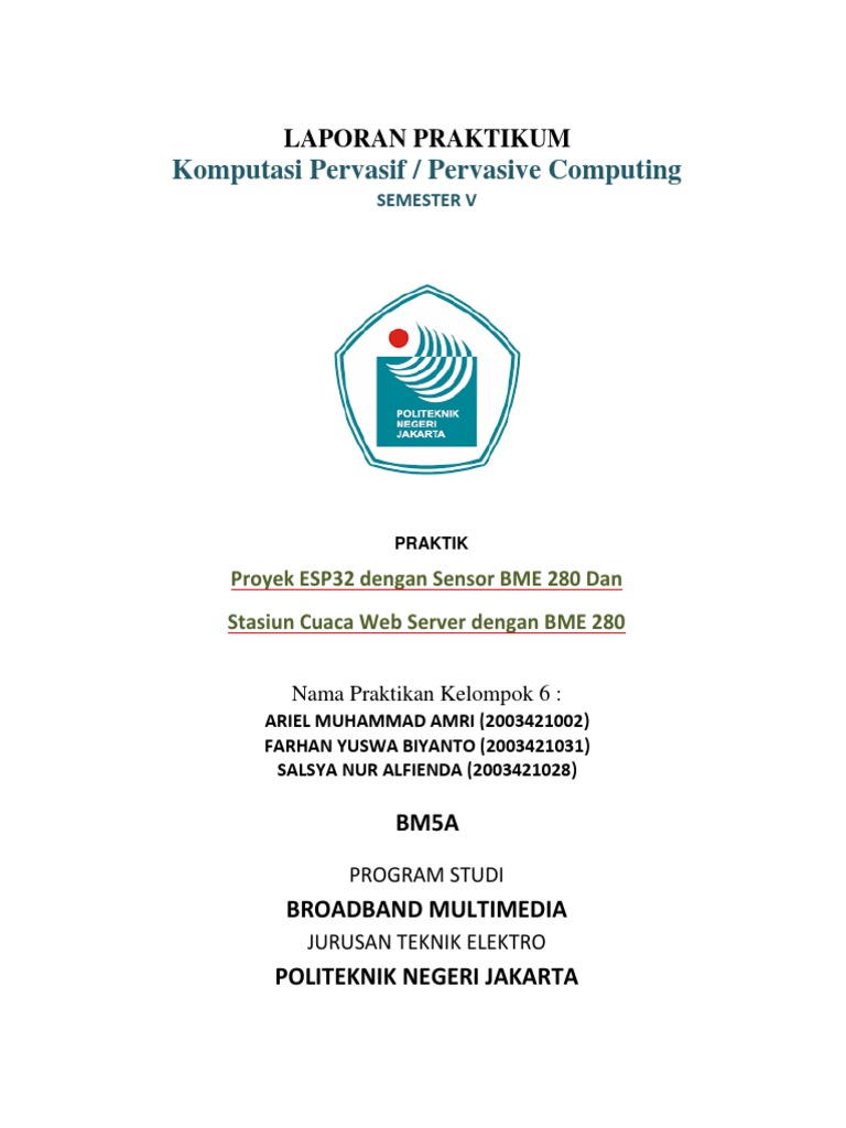 Proyek Stasiun Cuaca ESP32 dan BME280 | PDF