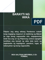 Barayti NG Wika