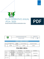 POA 2023 ENCA: Plan operativo anual de la Escuela Nacional Central de Agricultura