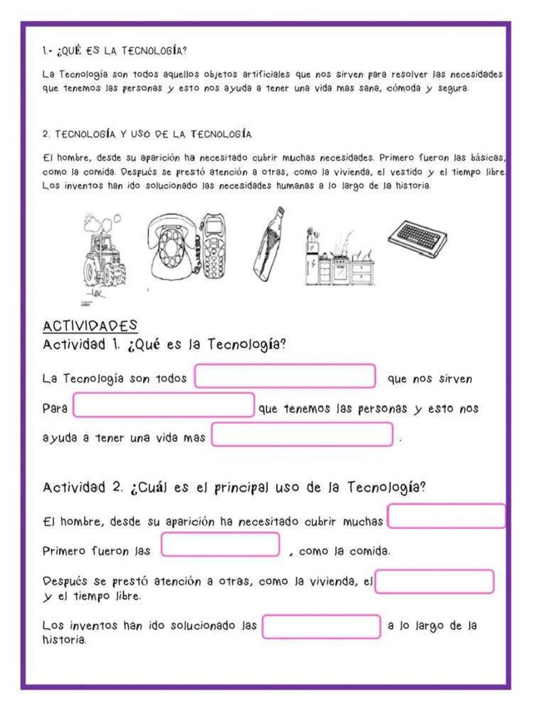 Actividades de Ofimática 1er Grado | PDF