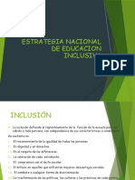 Estrategia Nacional de Educacion Inclusiva
