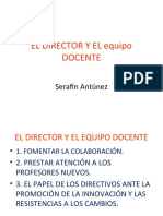 EL DIRECTOR Y EL Equipo DOCENTE