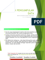 Pertemuan 9 - Teknik Pengumpulan Data